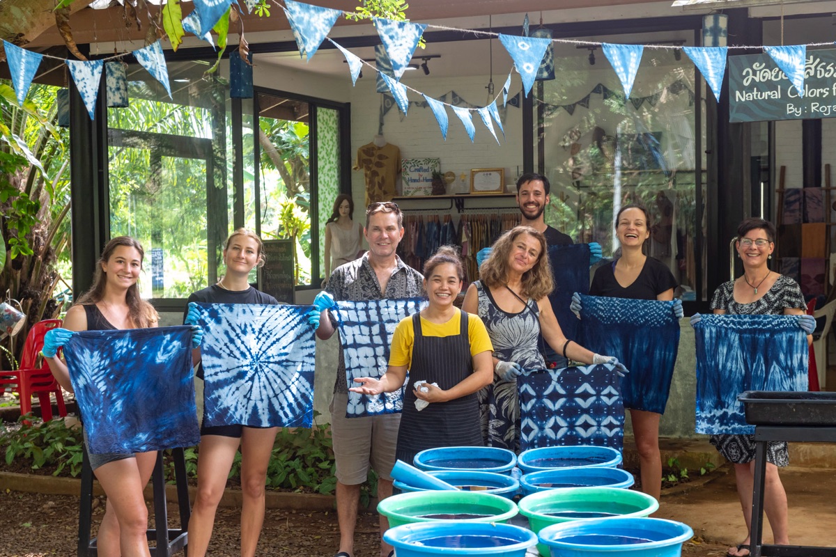 Tie dye workshop on Koh Mak